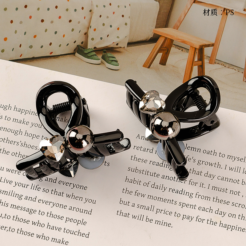 Boxed Double Sided Zircon Pearl Accessories Small Claw