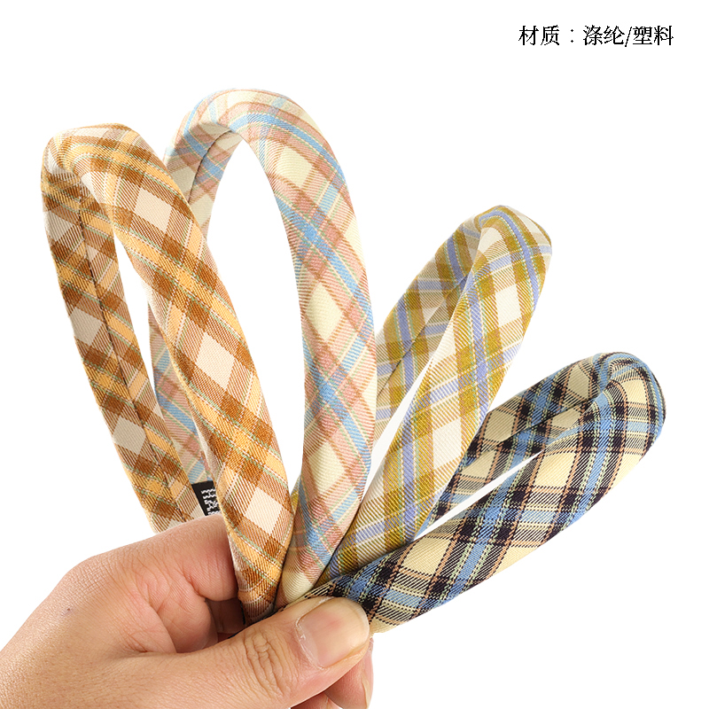 2cm Plaid Sponge Head Buckle