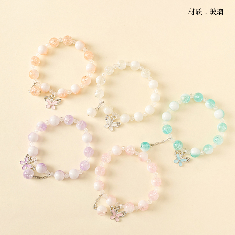 Milk Cover Oil Dropping Butterfly Bracelet