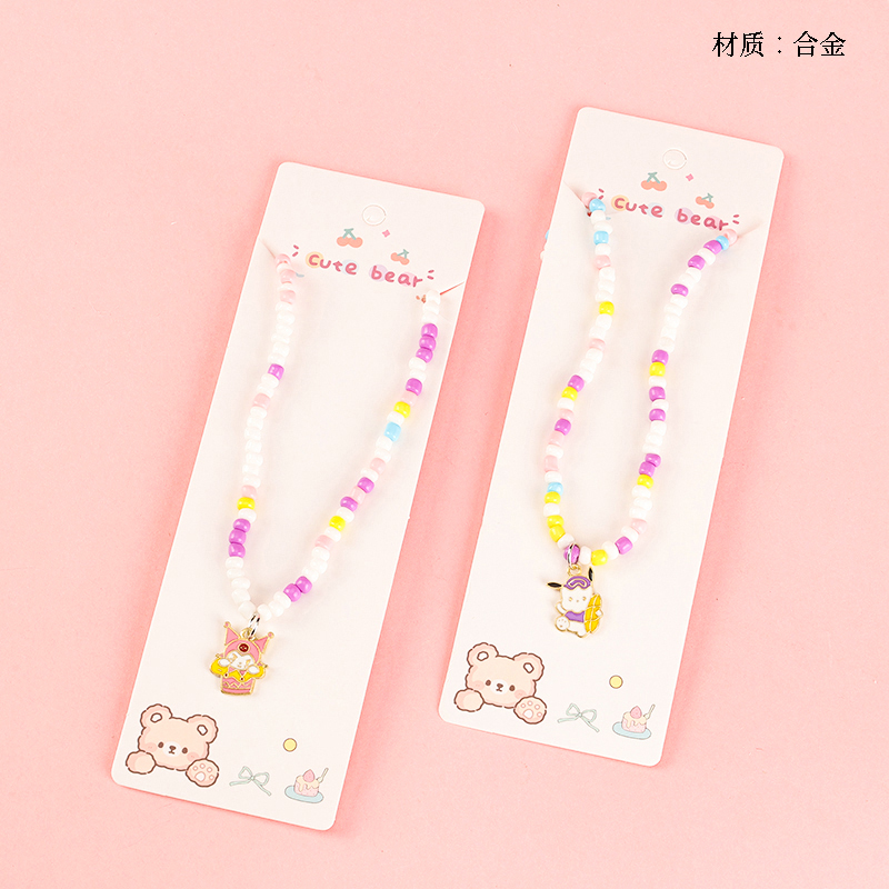Oil Dripping Sanrio Pendant Necklace