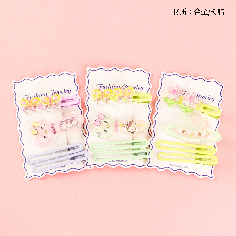 Boxed Jelly Color Cartoon Accessories Duck Clip