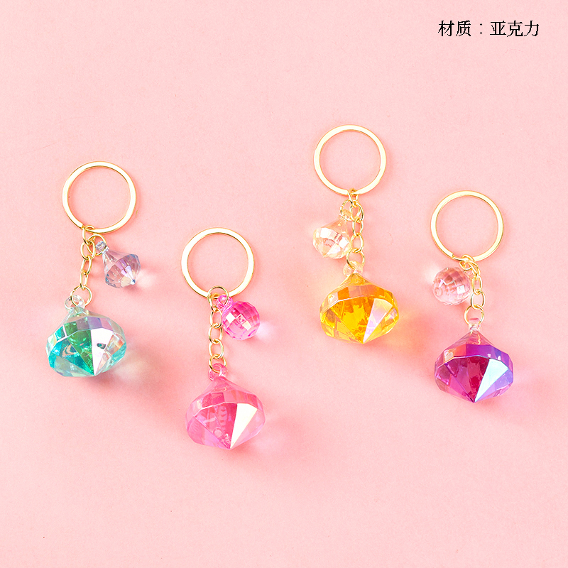 Crystal diamond pendant