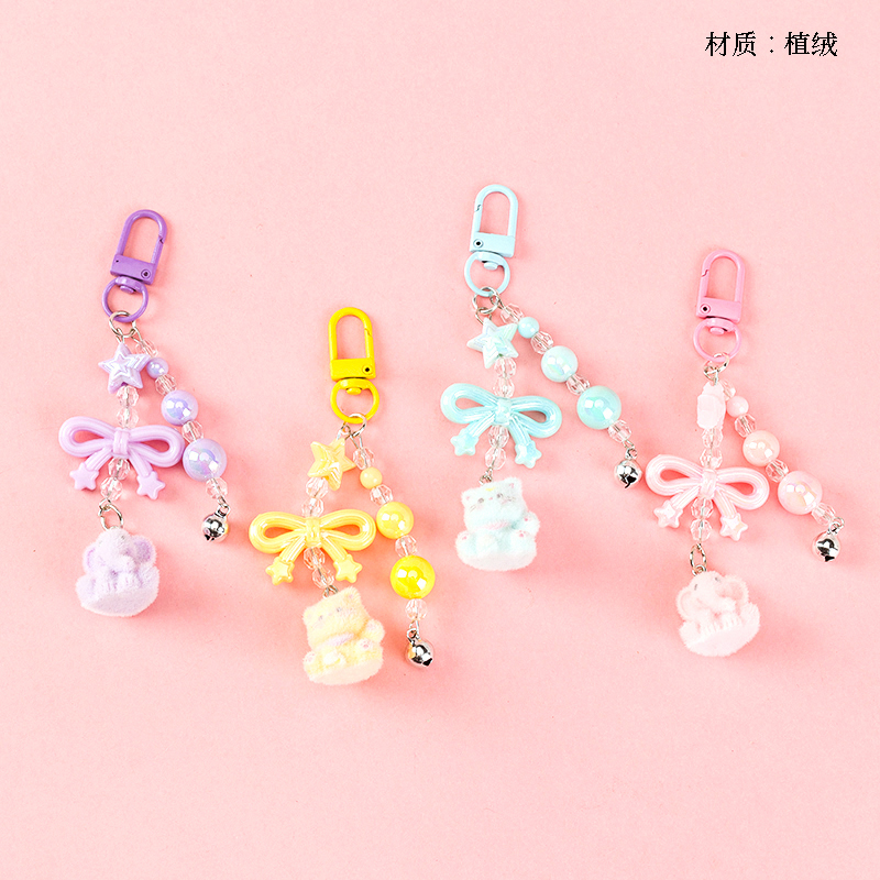 Flocking bow tie figurine