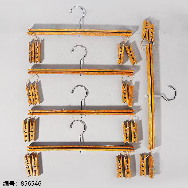 Carbonized Large Bamboo Pants Clips 5pcs 021-4