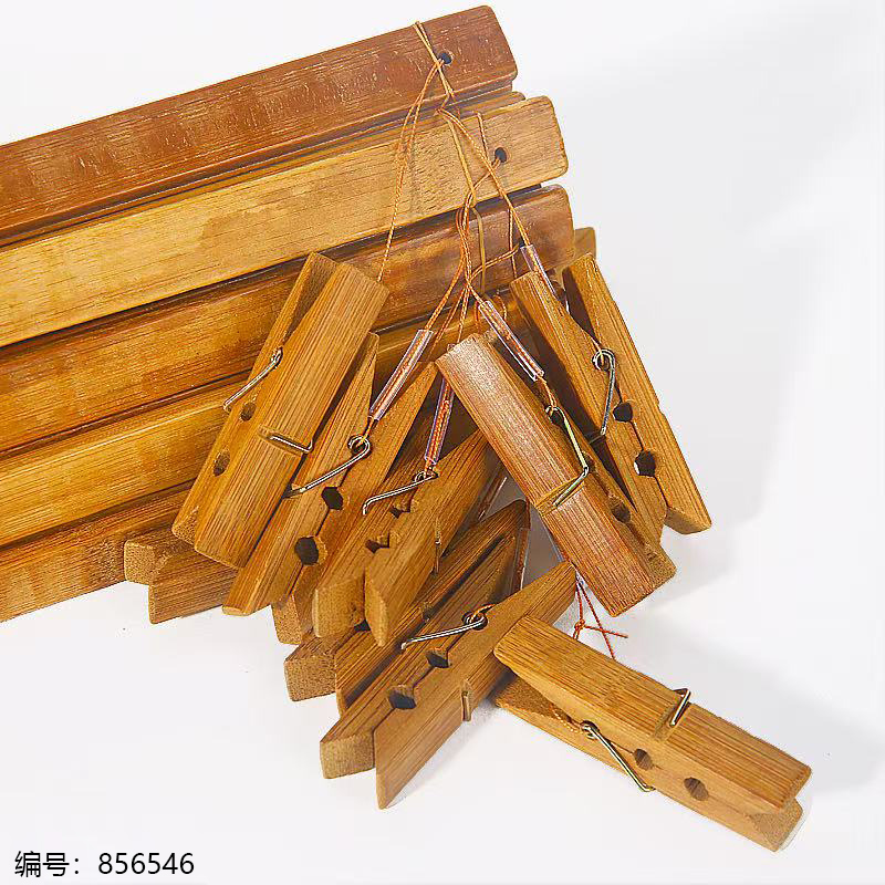 Carbonized Large Bamboo Pants Clips 5pcs 021-4