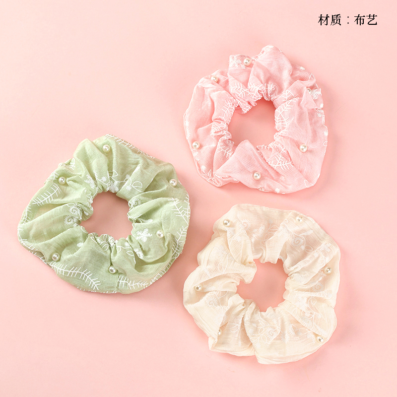 Boxed gauze embroidery bead large intestine ring