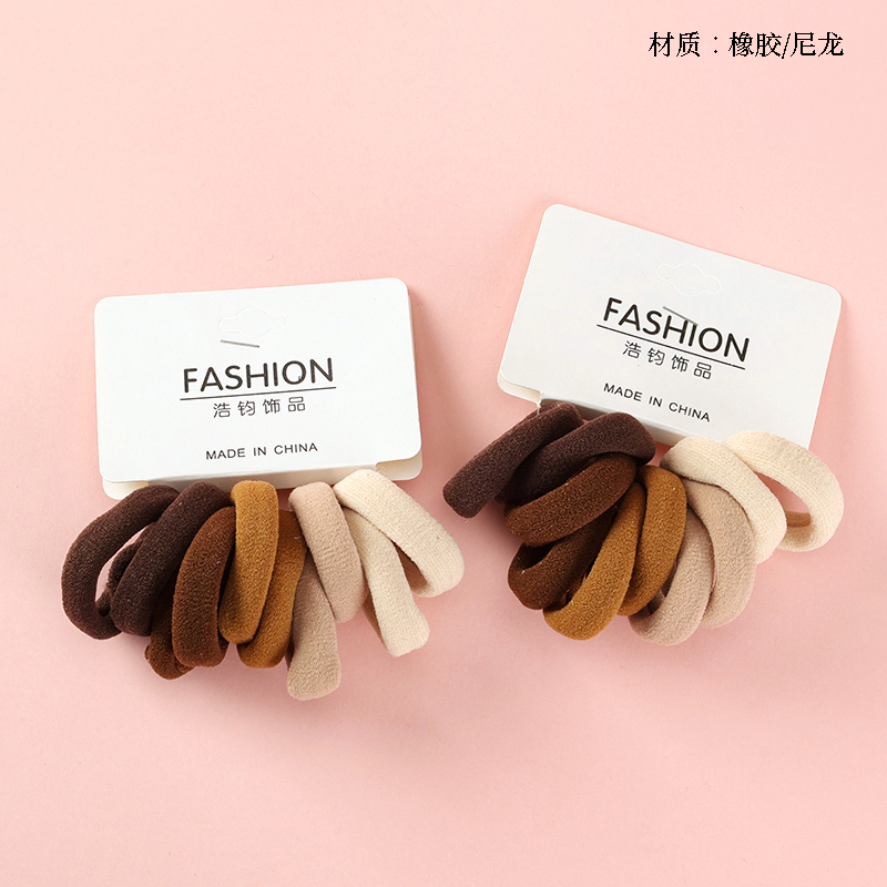 Ten milk tea color elevator rubber bands
