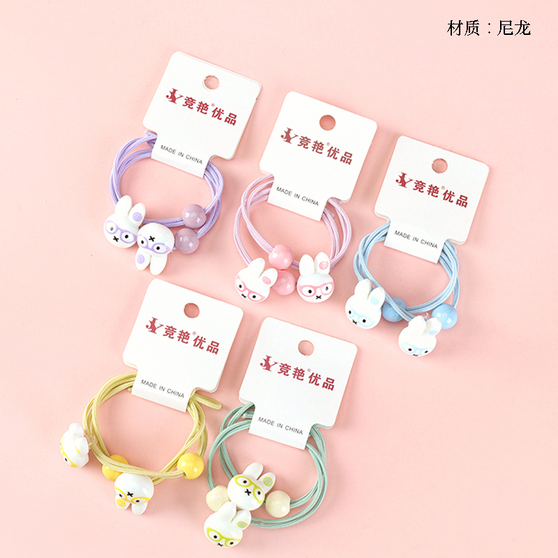 Two spring color cartoon accessories rubber bands