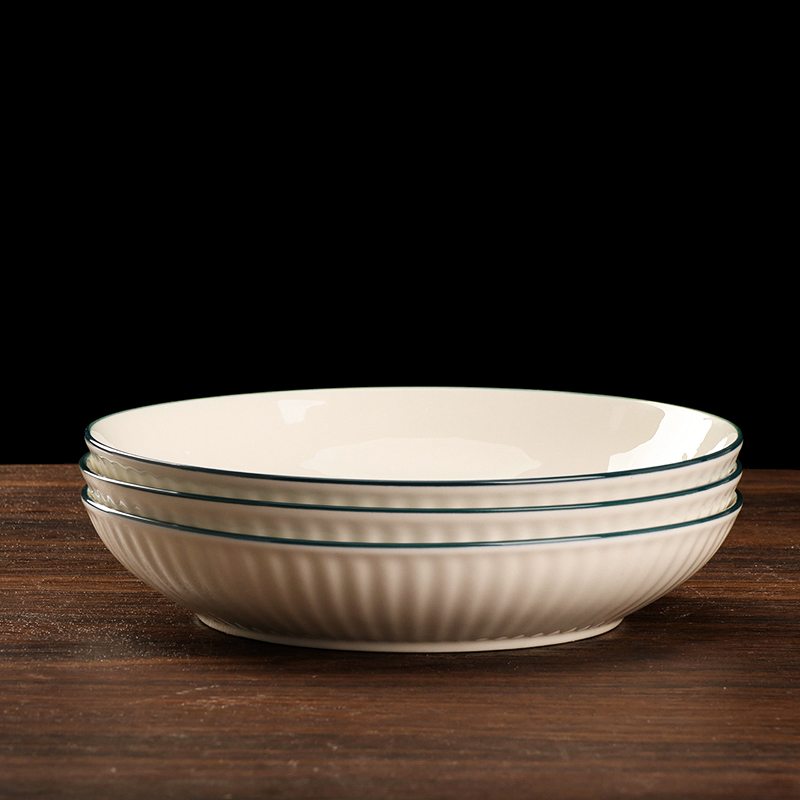 8-Inch Vertical Line Plate (Green Line)