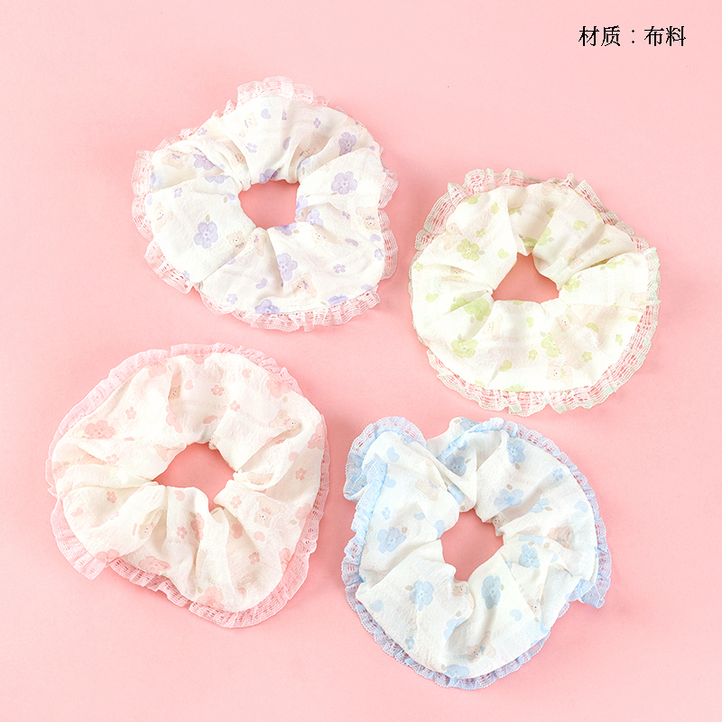 Bear-Print Lace Bowel Ring