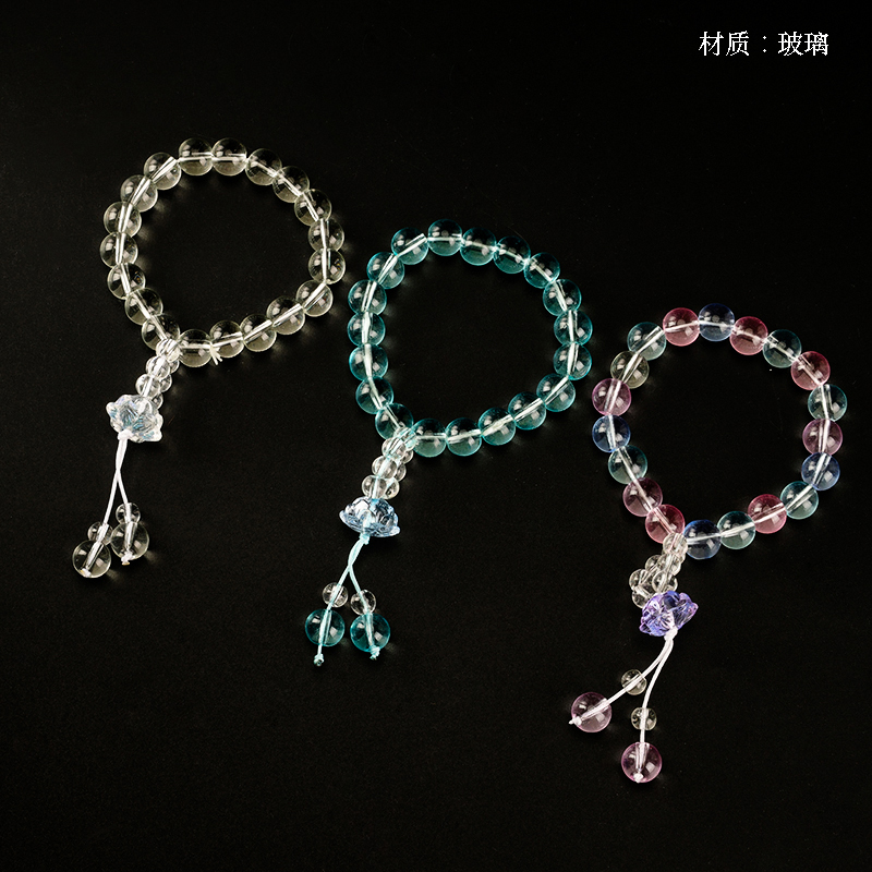 Crystal Lotus Tassel Bracelet