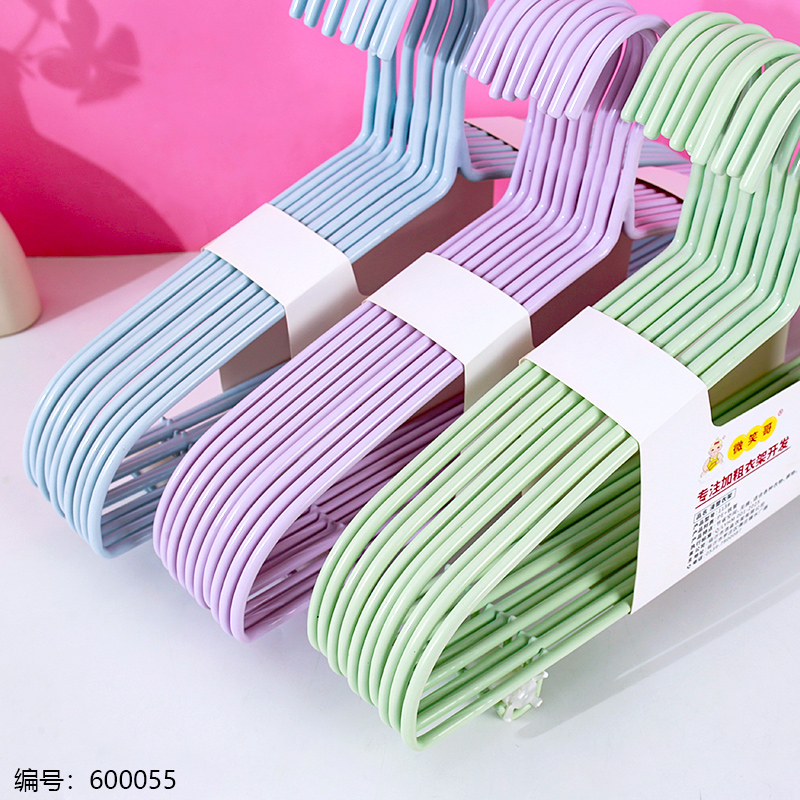 45cm Thick Plastic-Coated Hangers 10pcs 113