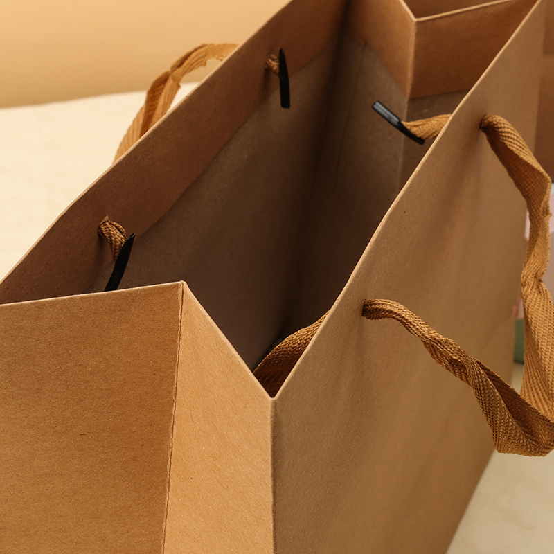 Medium cowhide gift bag horizonta