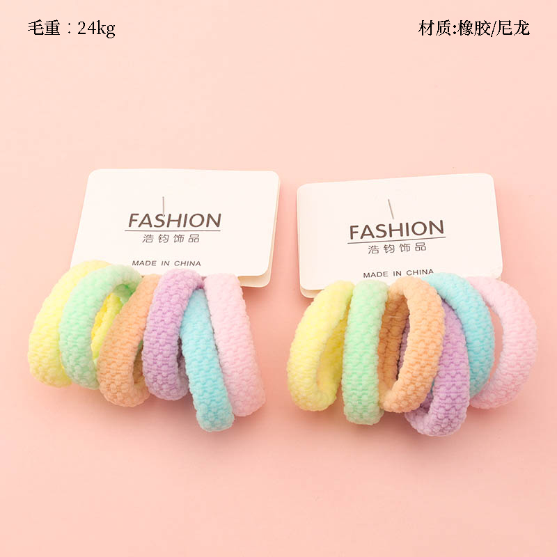 Six colored elevator jacquard rubber bands