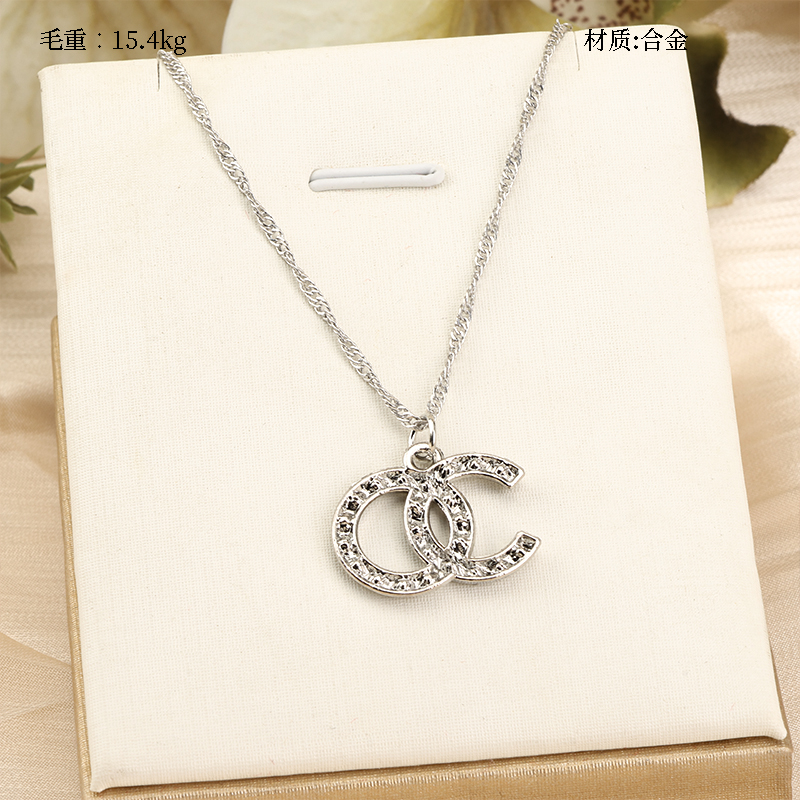 new diamond c necklace