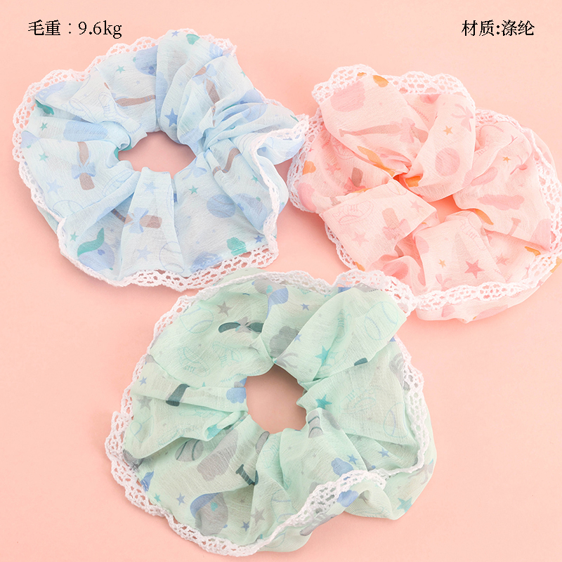 New spring color lace large intestine ring