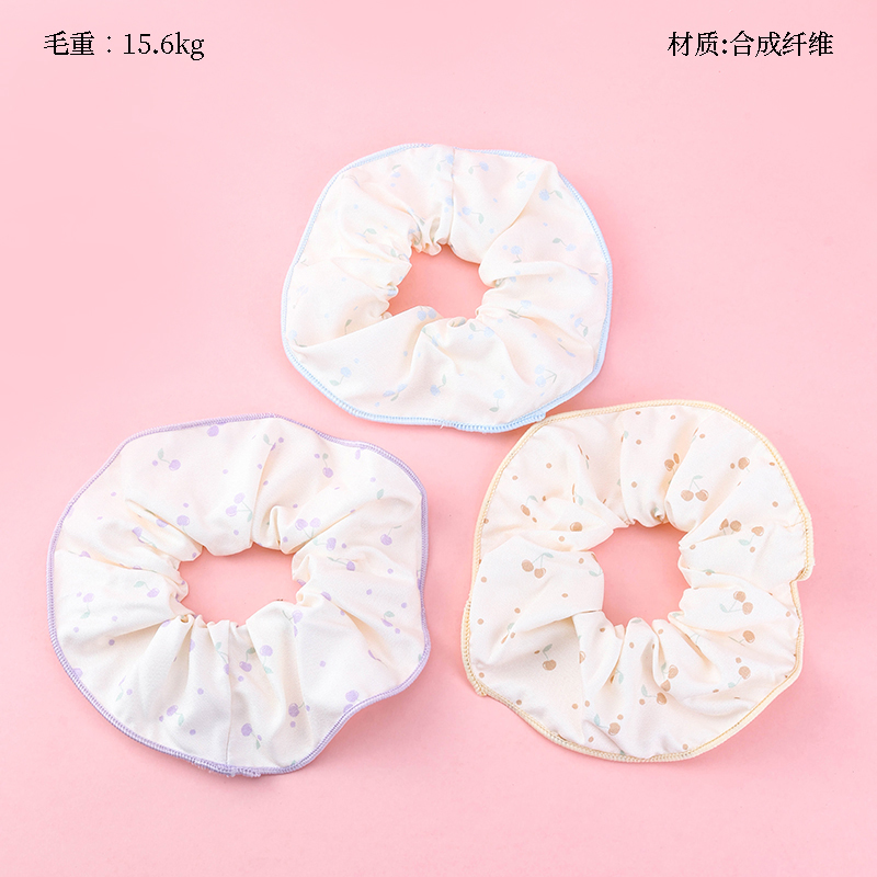 Cartoon printed lock edge large intestine ring