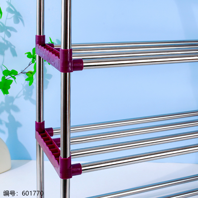 19-Tube 5-Tier Thickened Plastic Shoe Rack