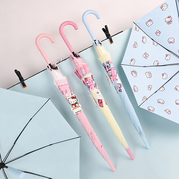 ZY1159 Hello Kitty straight handle umbrella (mixed) - Image 3