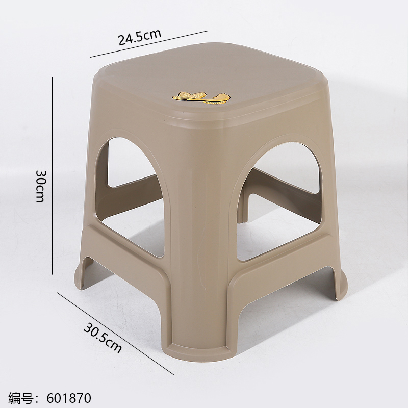 Gold-Plated Goldfish Buckle Thickened Stool 1102