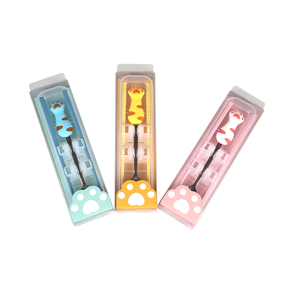 Cute Paw Portable Spoon Chopstick Set