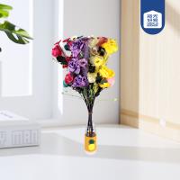 Plastic Carnation Mixed Colors