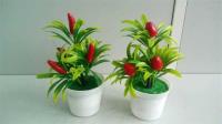 塑料花果实盆栽 2