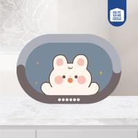 Cartoon Diatom Mud Oval 45x70 cm Door Mat