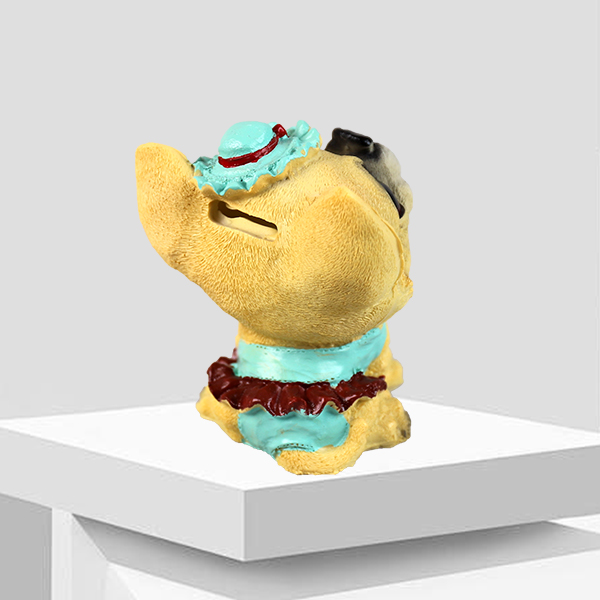 1005 Dog Assorted Resin Piggy Bank 402070003