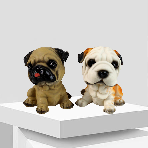 ZH6001 Shar Pei Dog Resin Piggy Bank 402070004