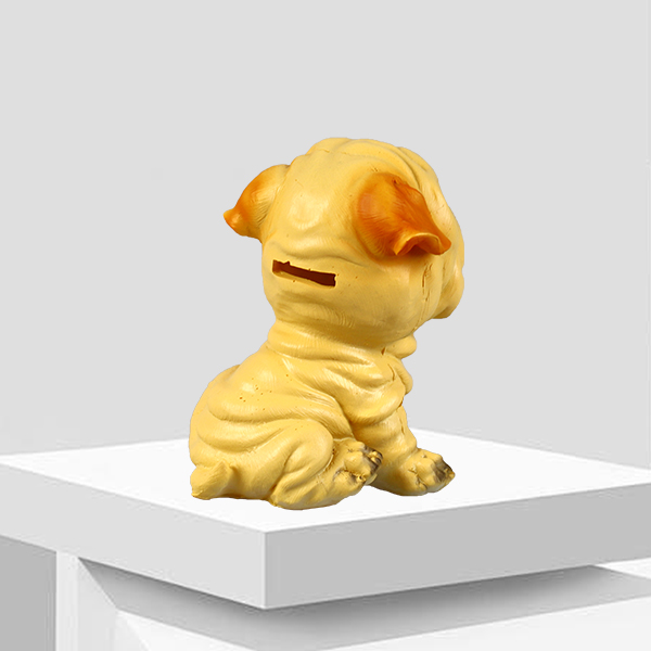 ZH6001 Shar Pei Dog Resin Piggy Bank 402070004