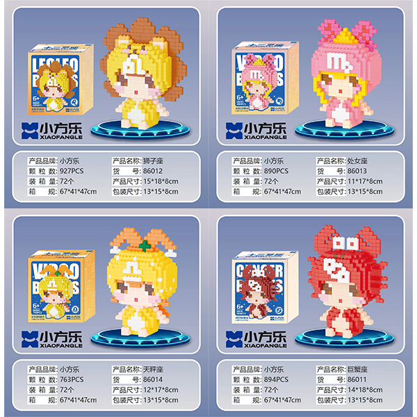 Small-Medium Zodiac Constellation Building Blocks