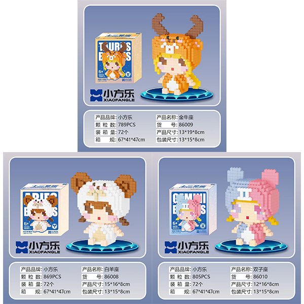 Small-Medium Zodiac Constellation Building Blocks