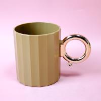 112竖条镀金口杯 4