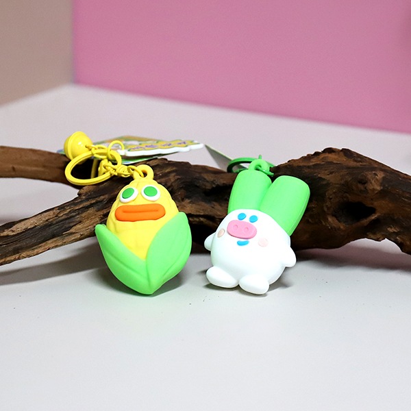 Funny Vegetable Stress Toy Keychain