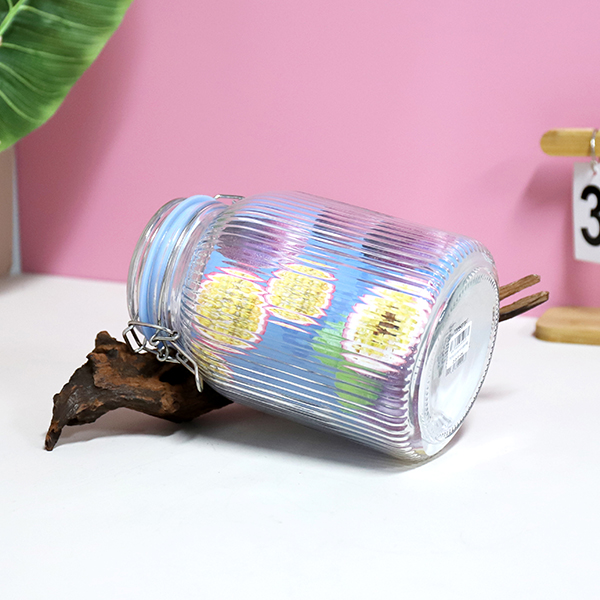 1600 ML Clip Lock Glass Storage Jar