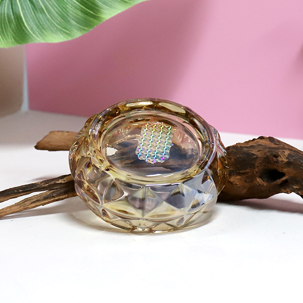 YG133 Gold Glass Ashtray Mixed Colors
