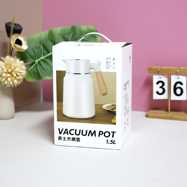 1.5L Vacuum Flask 304 Wood Handle
