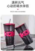 450ml字母直筒吸管杯 3