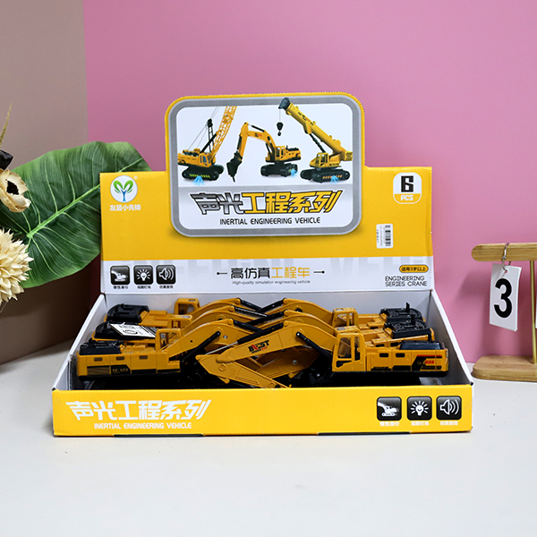 Assorted Light Music Friction Powered Excavator