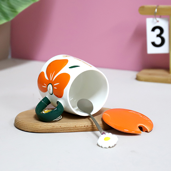 Flower Ceramic Cup