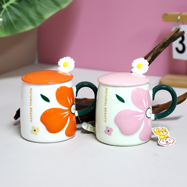 Flower Ceramic Cup