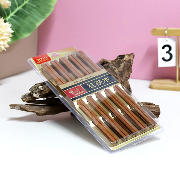 10 Pair Red Ironwood Chopsticks