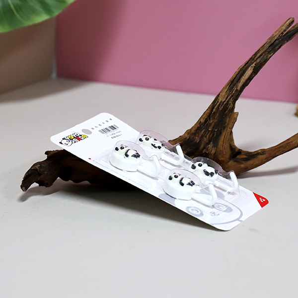 Panda Pattern Adhesive Hook
