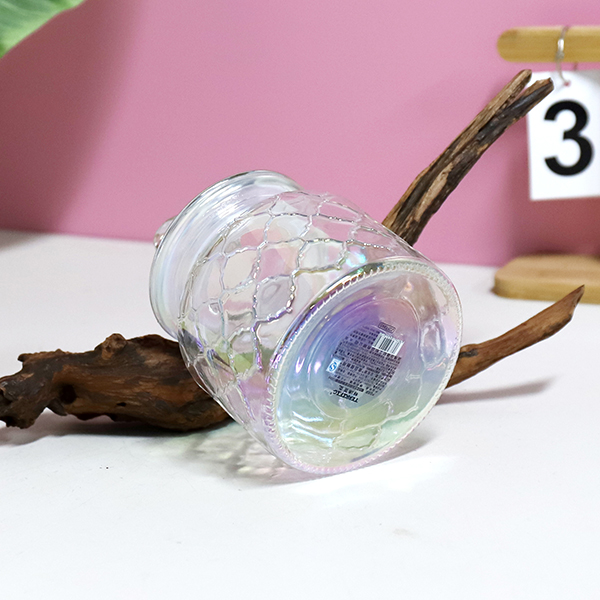 Colorful Mesh Glass Storage Jar 650ML 602080030
