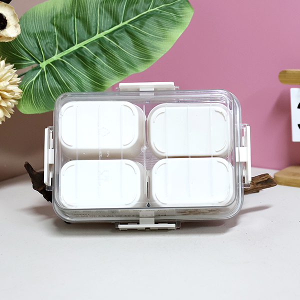 Small Short 4 Compartment PET Storage Box