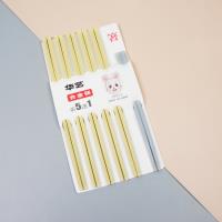 A-027华艺六双风彩合金筷（混色） 4