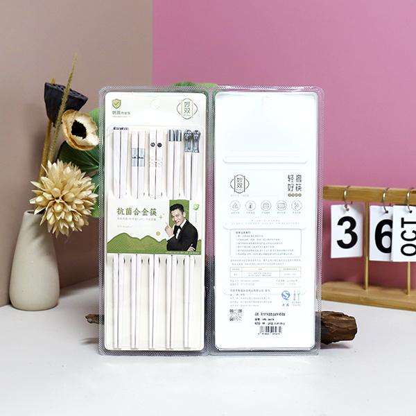 White Alloy Chopsticks 5 Pairs