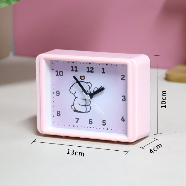 Cartoon Dog Square Alarm Clock