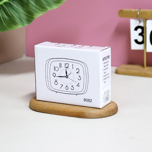 Cartoon Dog Square Alarm Clock